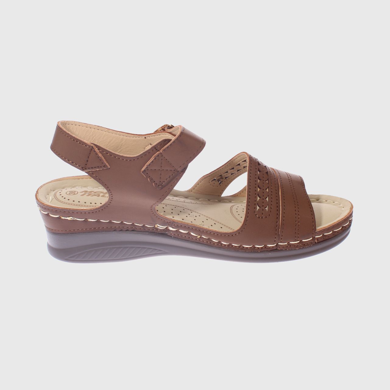 SANDALIAS MUJER VÍA FRANCA CAFÉ CONFORT MODELO ITALIANO ART. 5ASK76601BROWN - 4