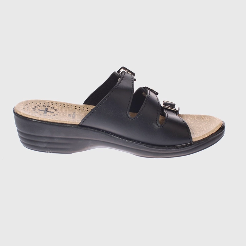 SANDALIAS MUJER VÍA FRANCA NEGRO DESCANSO ART. 58063BLACK - 4