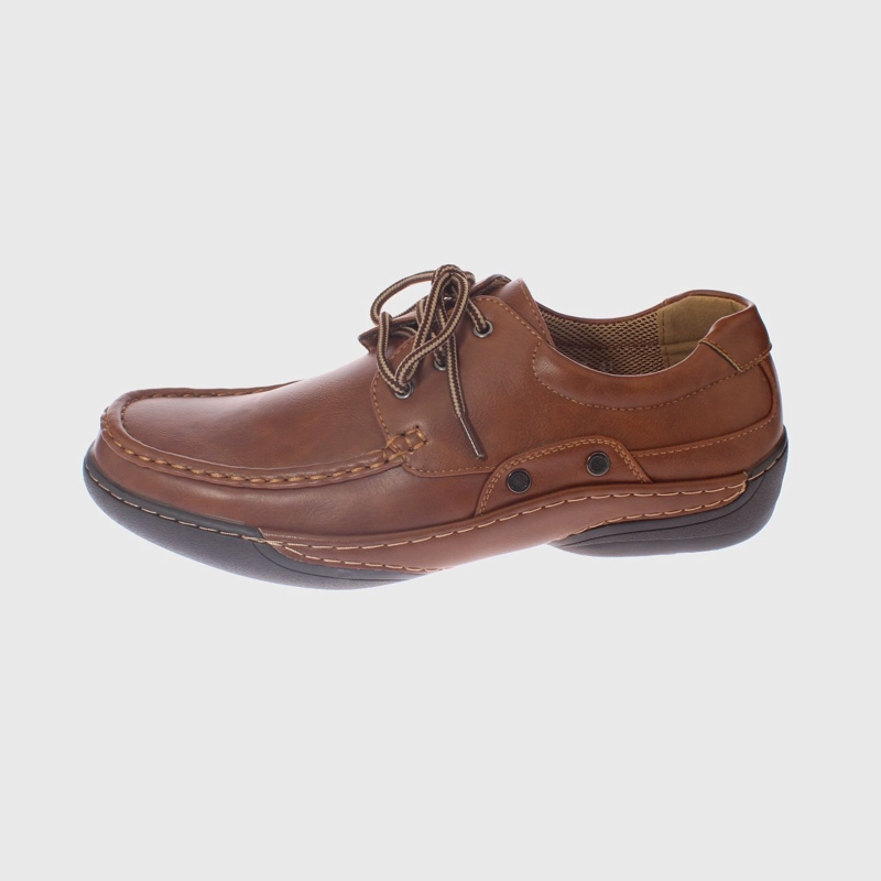 ZAPATOS HOMBRE VIA FRANCA CASUAL CAFÉ MODELO ITALIANO ART. 8ASK38005 - 2