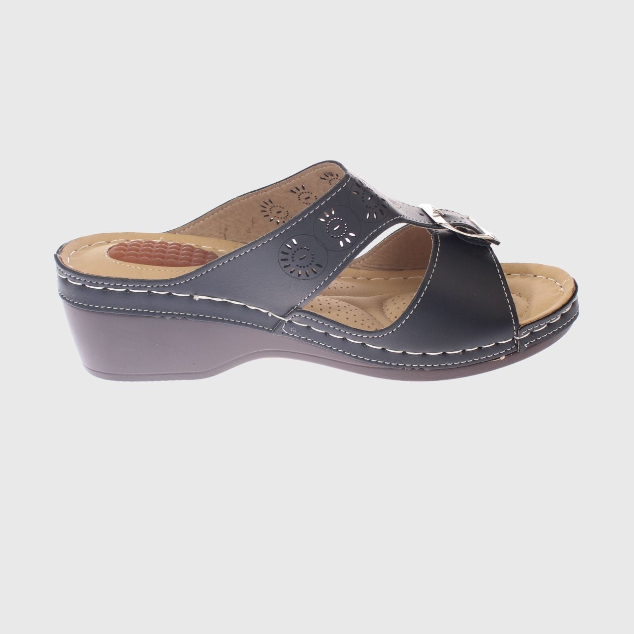 SANDALIAS MUJER VÍA FRANCA NEGRO CONFORT MODELO ITALIANO ART. 5ASK73325BLACK - 4