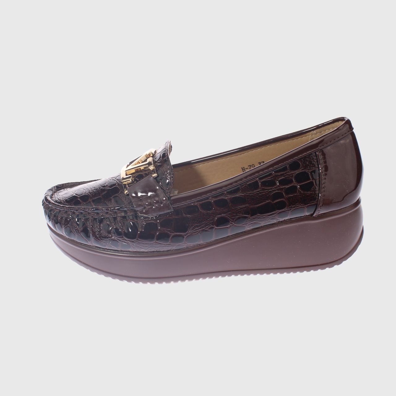 MOCASINES MUJER VIA FRANCA PLATAFOMA CAFÉ HUALUN ART. 5H79BROWN - 4