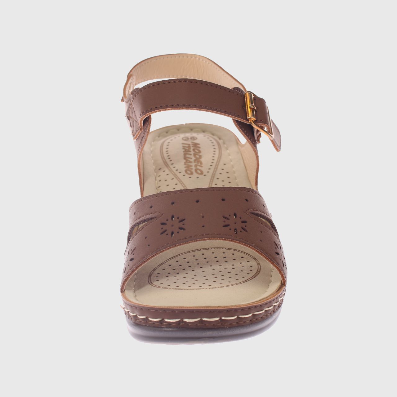 SANDALIA CONFORT CAFE  MODELO ITALIANO ART. 5ASK76615BROWN - 3