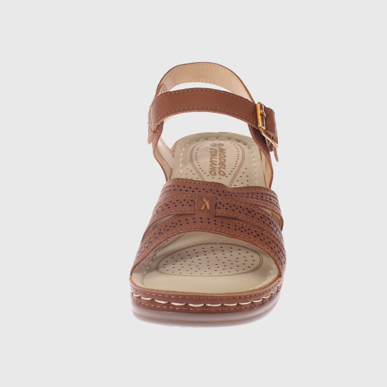 SANDALIAS MUJER VÍA FRANCA CAMEL CONFORT MODELO ITALIANO ART. 5ASK76603CAMEL - 3