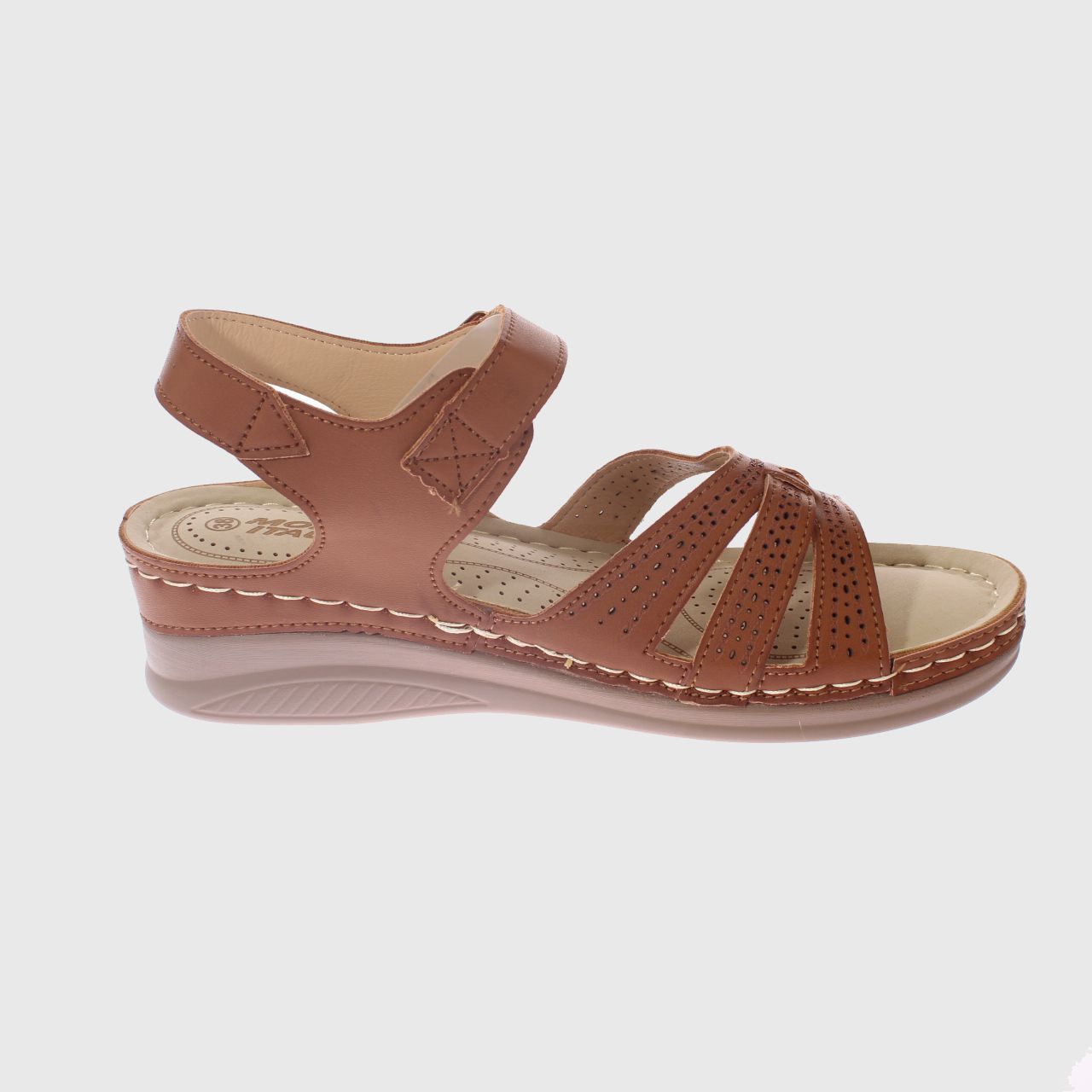SANDALIAS MUJER VÍA FRANCA CAMEL CONFORT MODELO ITALIANO ART. 5ASK76603CAMEL - 4