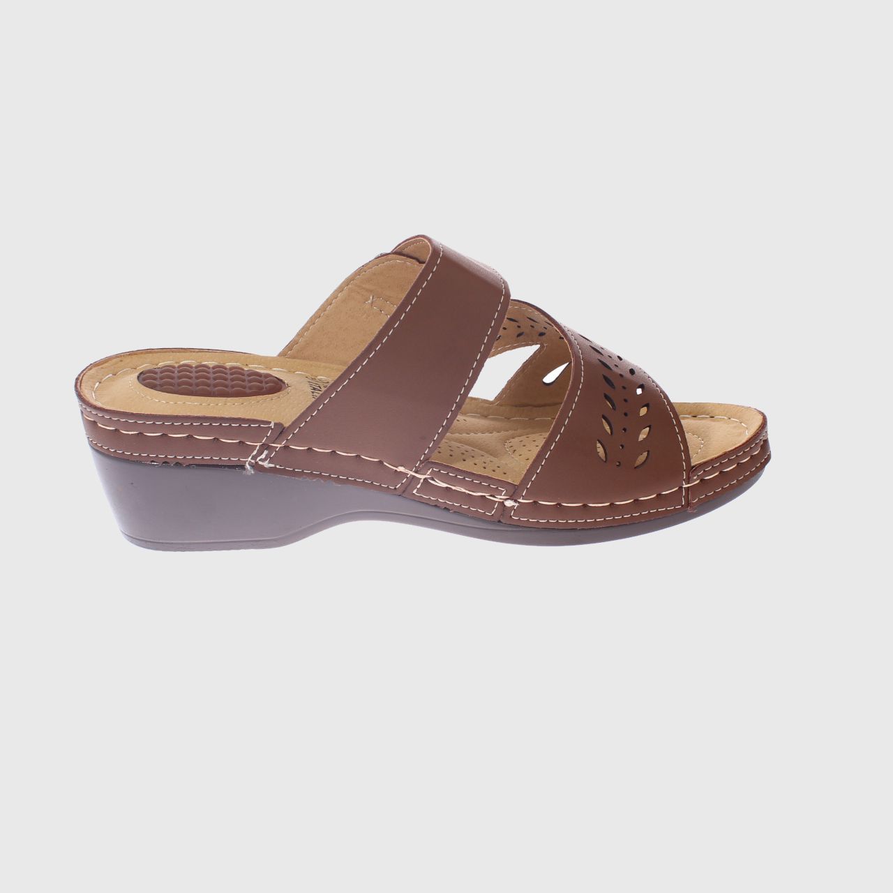 SANDALIA CONFORT CAFE  MODELO ITALIANO ART. 5ASK73324BROWN - 4