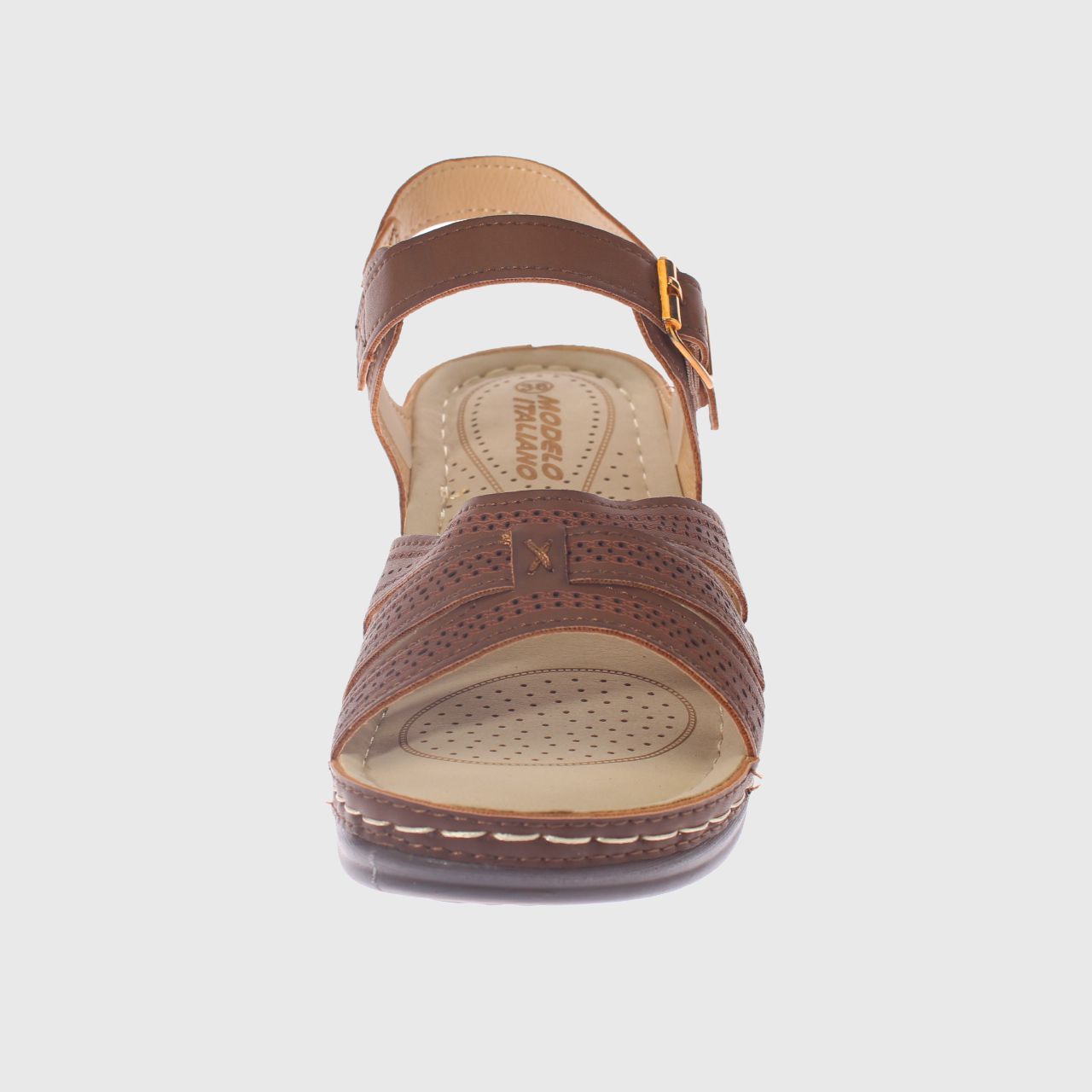 SANDALIA CONFORT CAFE  MODELO ITALIANO ART. 5ASK76603BROWN - 3