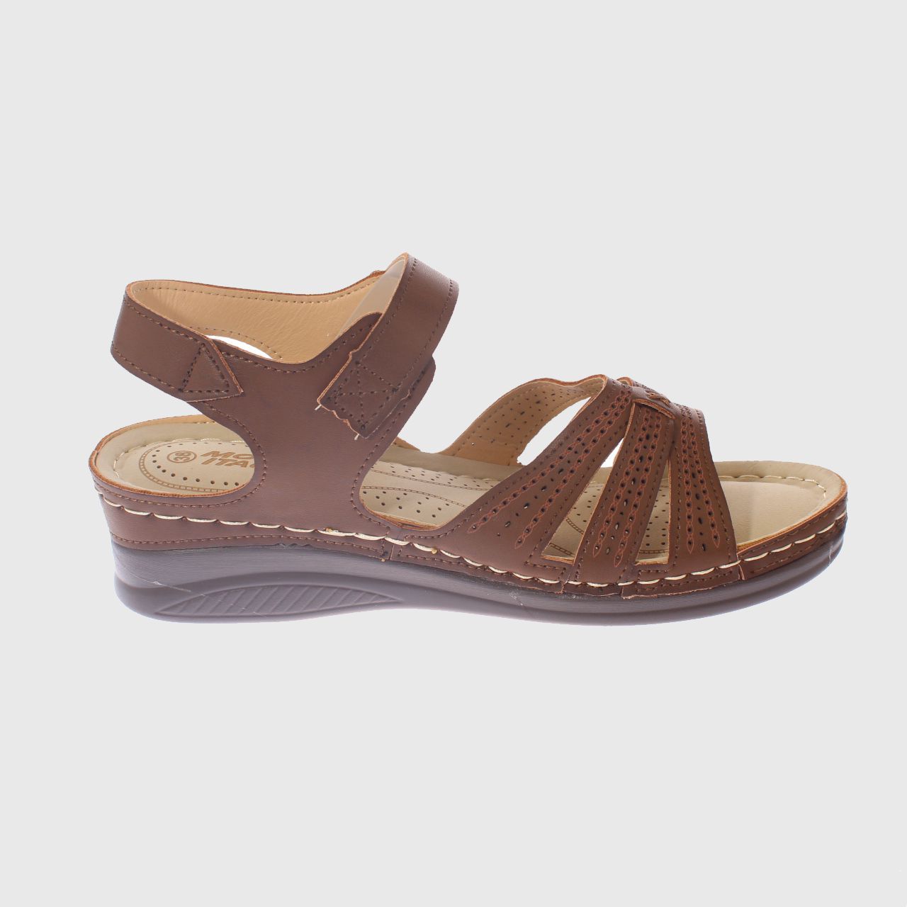 SANDALIA CONFORT CAFE  MODELO ITALIANO ART. 5ASK76603BROWN - 4