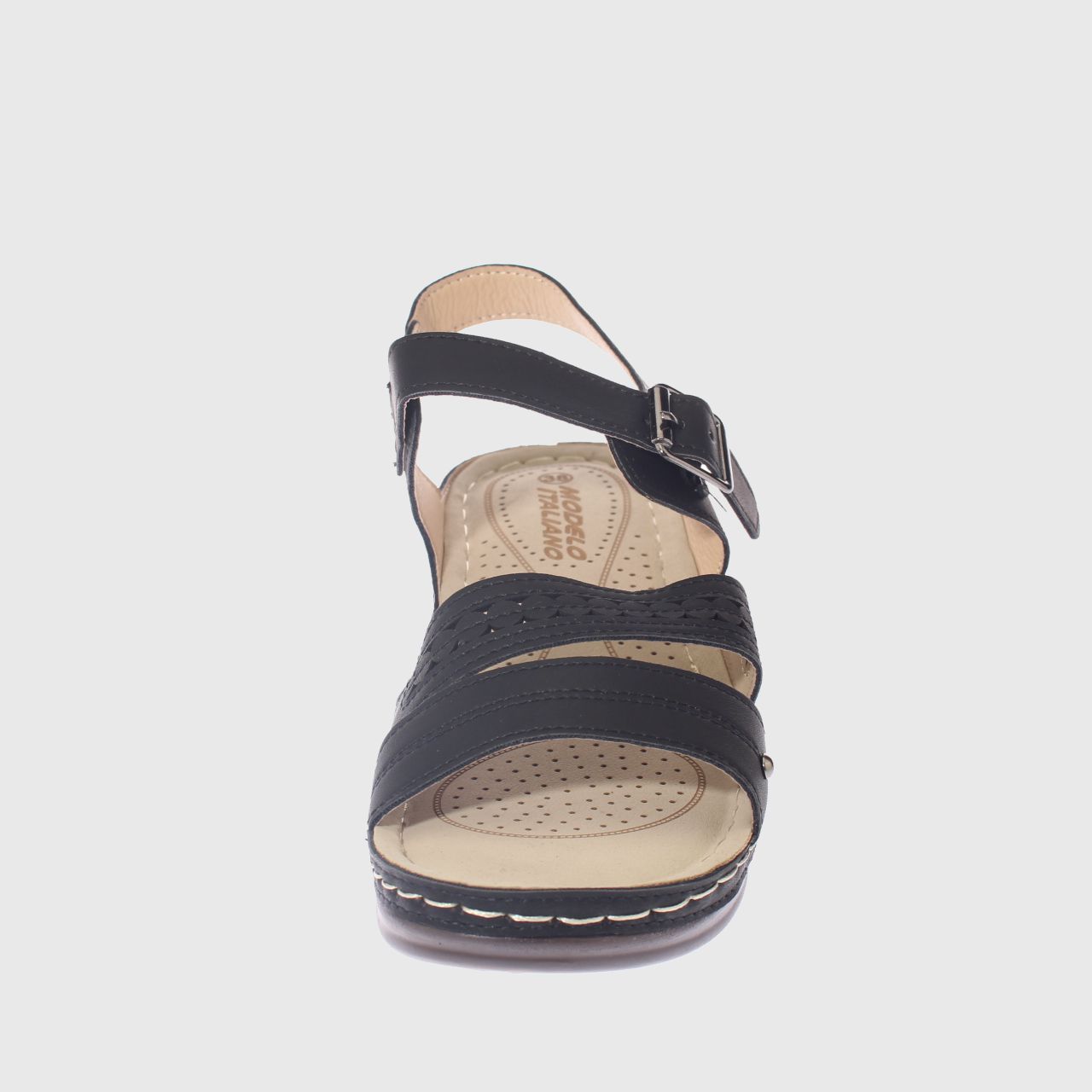 SANDALIAS MUJER VÍA FRANCA NEGRO CONFORT MODELO ITALIANO ART. 5ASK76601BLACK - 3