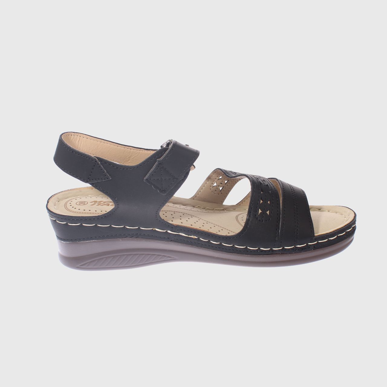 SANDALIAS MUJER VÍA FRANCA NEGRO CONFORT MODELO ITALIANO ART. 5ASK76601BLACK - 4