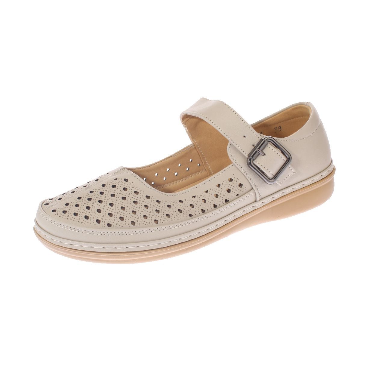 SANDALIA CONFORT NEGRO MODELO ITALIANO ART. 5ASK76801BEIGE - 1