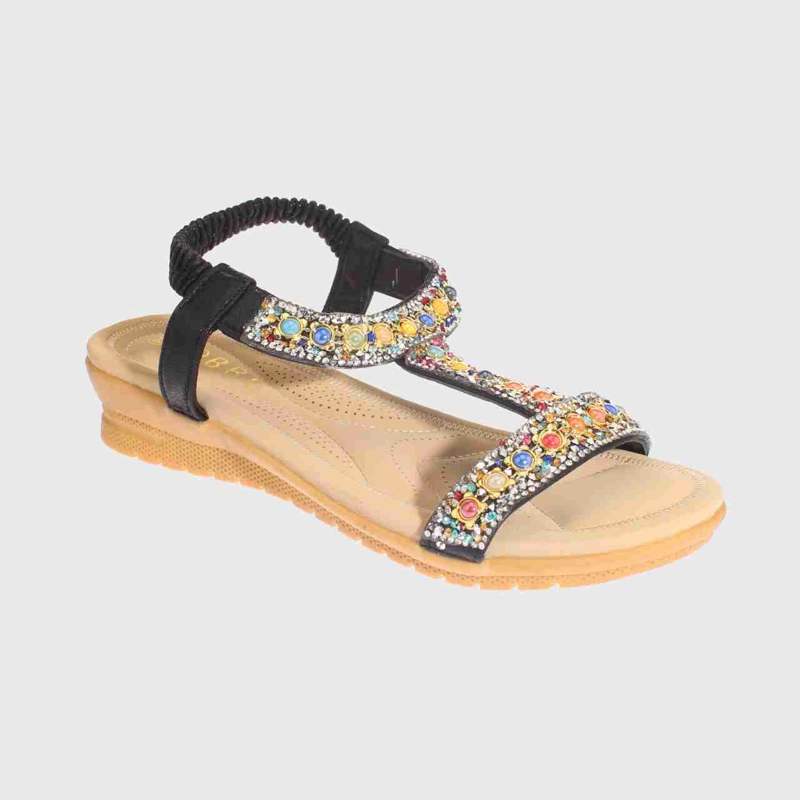 SANDALIAS MUJER VÍA FRANCA NEGRO CONFORT BBO ART. 51008B30034BLACK - 1