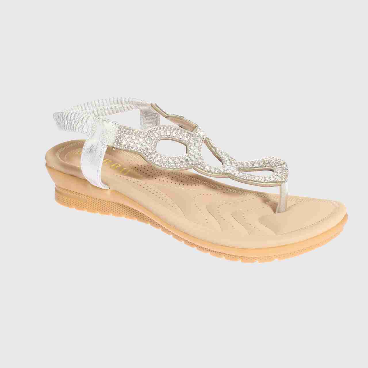 SANDALIAS MUJER VÍA FRANCA PLATA CONFORT BBO ART. 51008B30035SILVER - 1