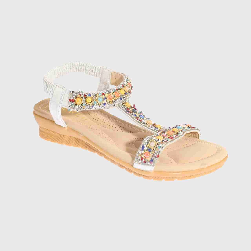 SANDALIAS MUJER VÍA FRANCA PLATA CONFORT BBO ART. 51008B30034SILVER - 1