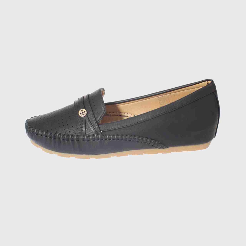MOCASINES MUJER VIA FRANCA NEGRO CONFORT BBO ART. 5TS1809 - 2