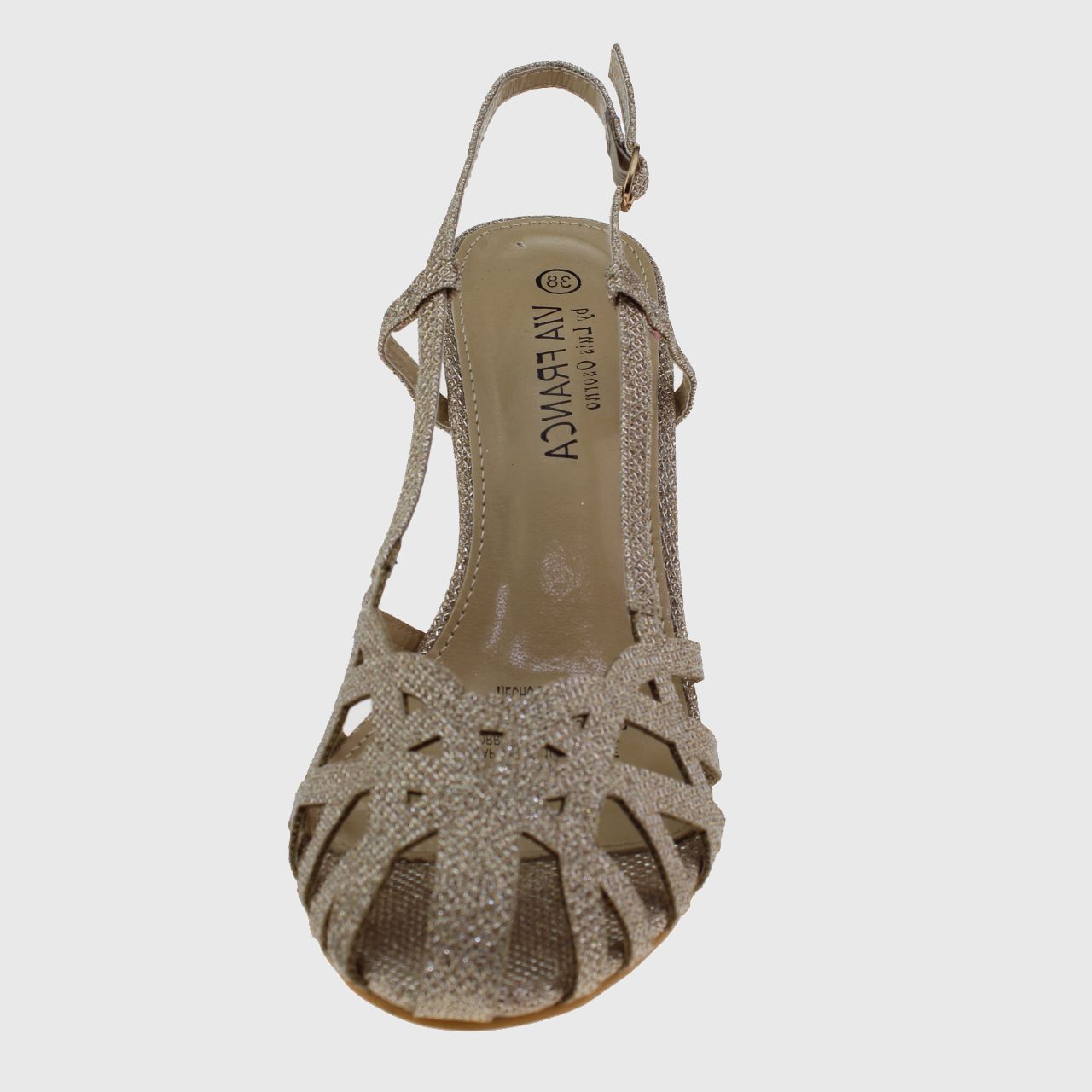 SANDALIAS MUJER VIA FRANCA FIESTA ART. 5G8235DORAD1 DORADO - 3