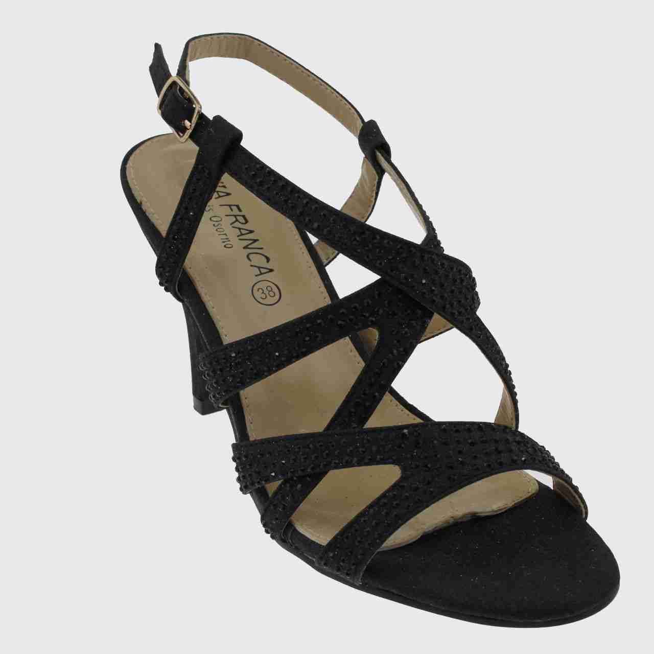 SANDALIAS MUJER VIA FRANCA FIESTA ART. 5G82381 NEGRO - 1
