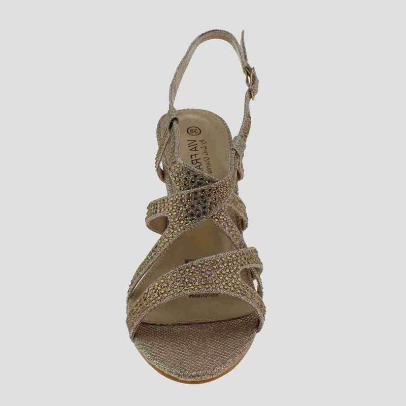 SANDALIAS MUJER VIA FRANCA FIESTA ART. 5G8238DORAD1 DORADO - 3