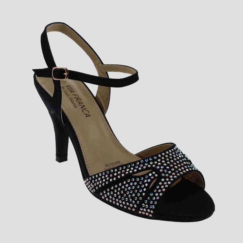 SANDALIAS MUJER VIA FRANCA FIESTA ART. 5G82411 NEGRO - 1