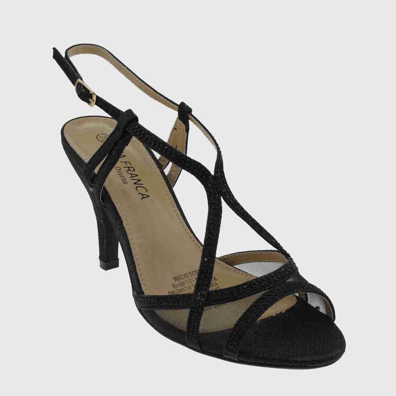SANDALIAS MUJER VIA FRANCA FIESTA ART. 5G82461 NEGRO - 1