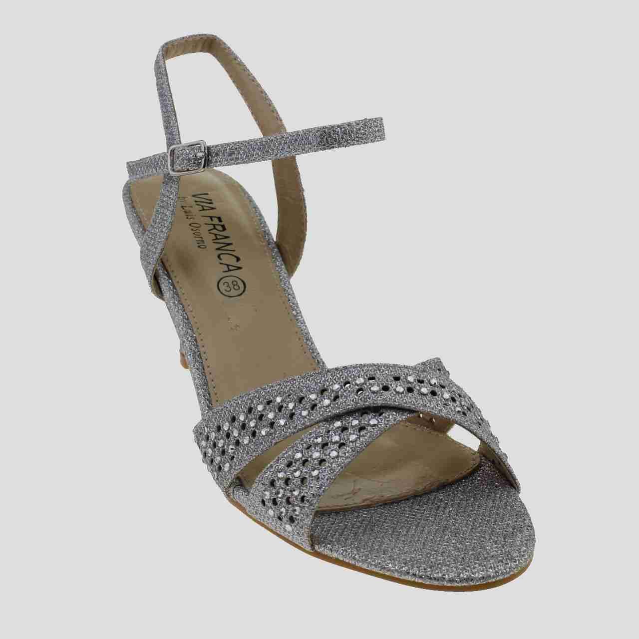 SANDALIA FIESTA PLATA VIA FRANCA ART. 5G8240PLATA1 - 1