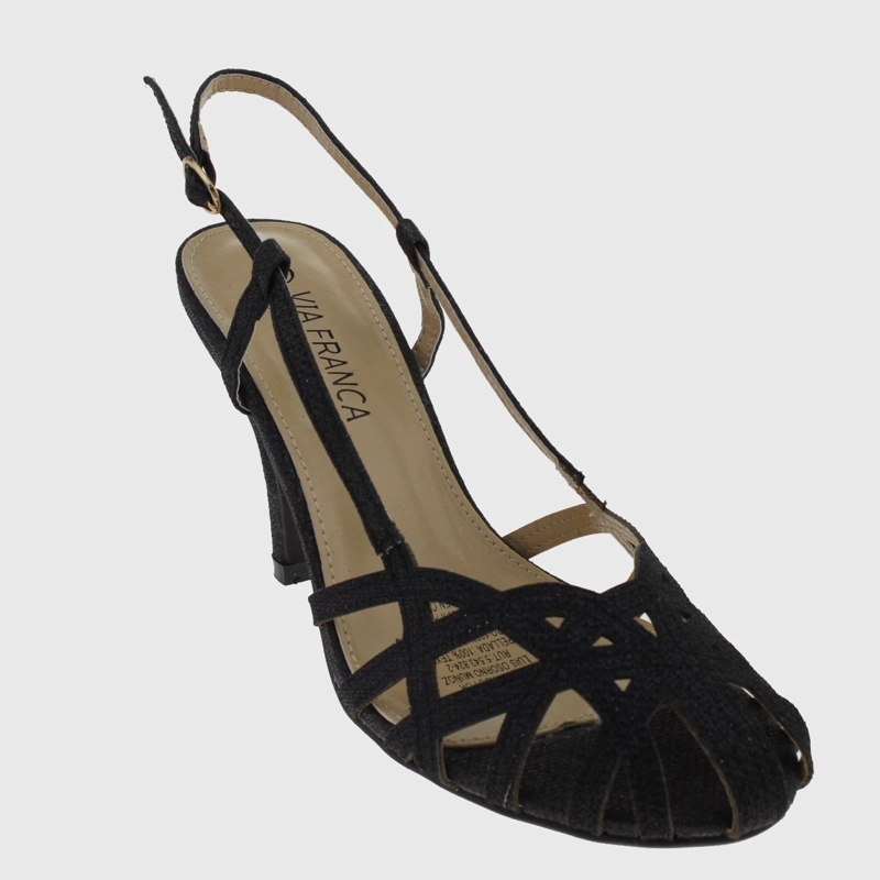 SANDALIAS MUJER VIA FRANCA FIESTA ART. 5G82351 NEGRO - 1