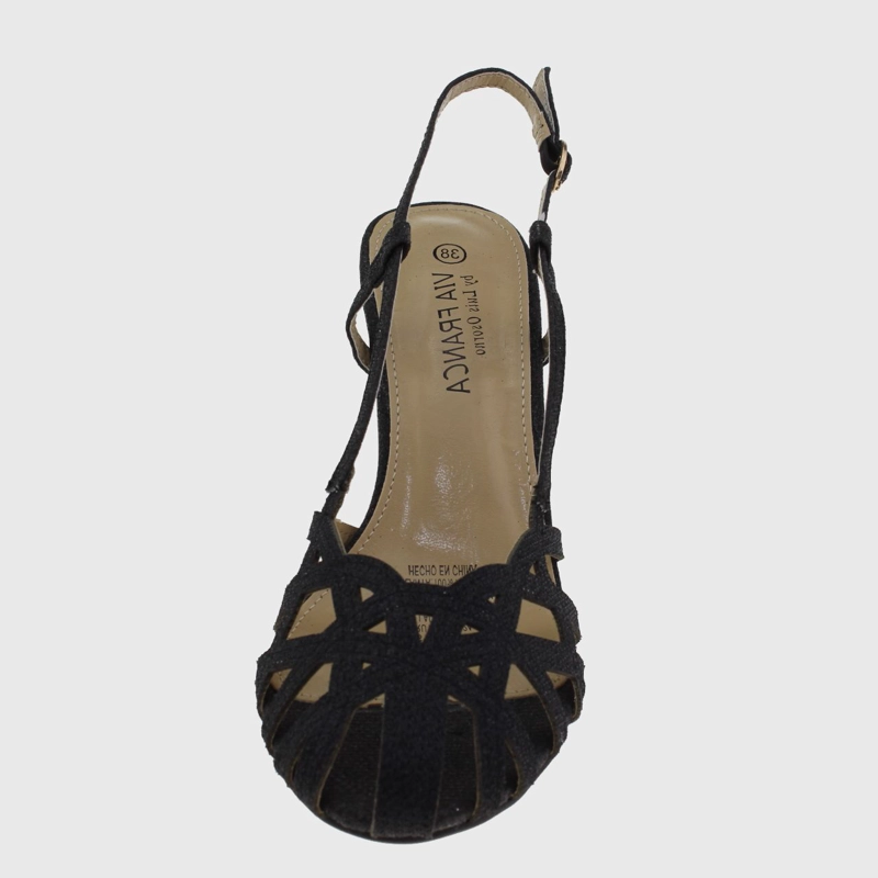 SANDALIAS MUJER VIA FRANCA FIESTA ART. 5G82351 NEGRO - 3