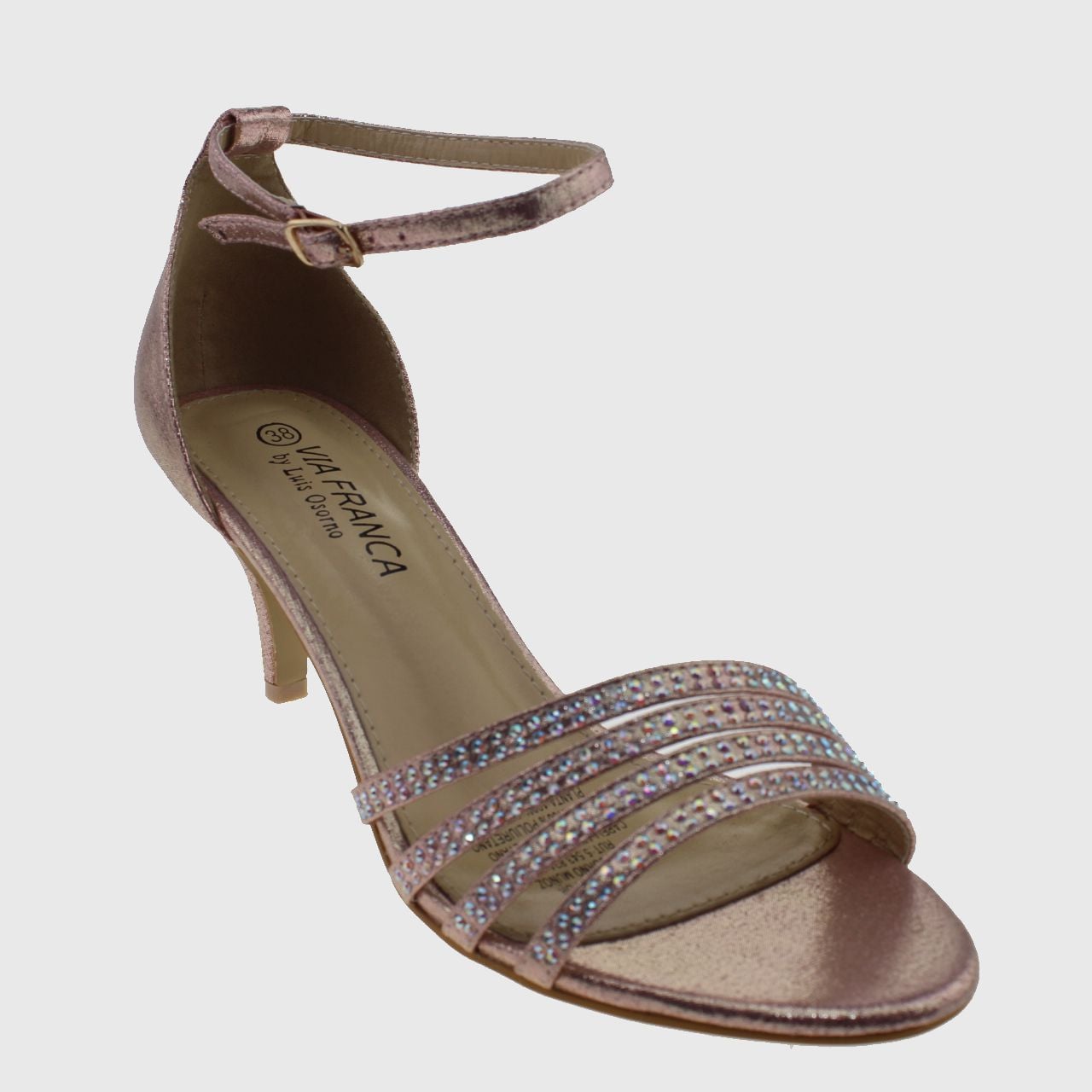 SANDALIAS MUJER VIA FRANCA FIESTA ART. 5G8236ROSA1 ROSADO - 1