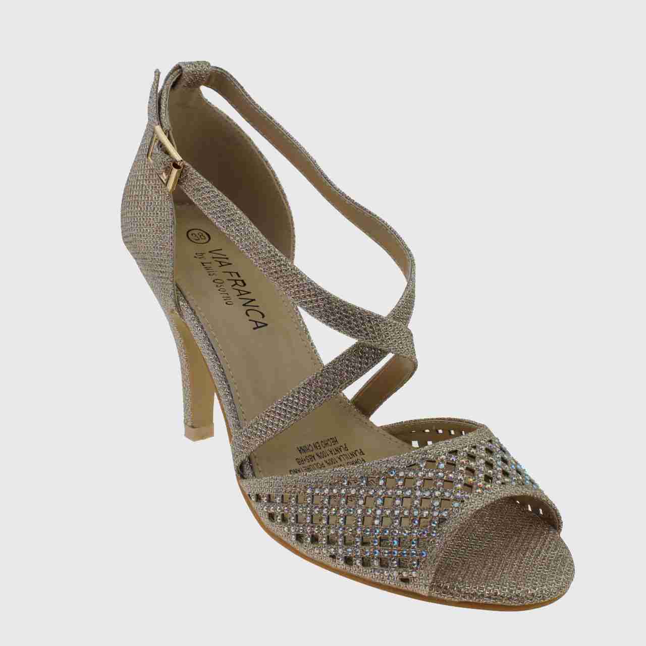 SANDALIAS MUJER VIA FRANCA FIESTA ART. 5G8244DORAD1 DORADO - 1