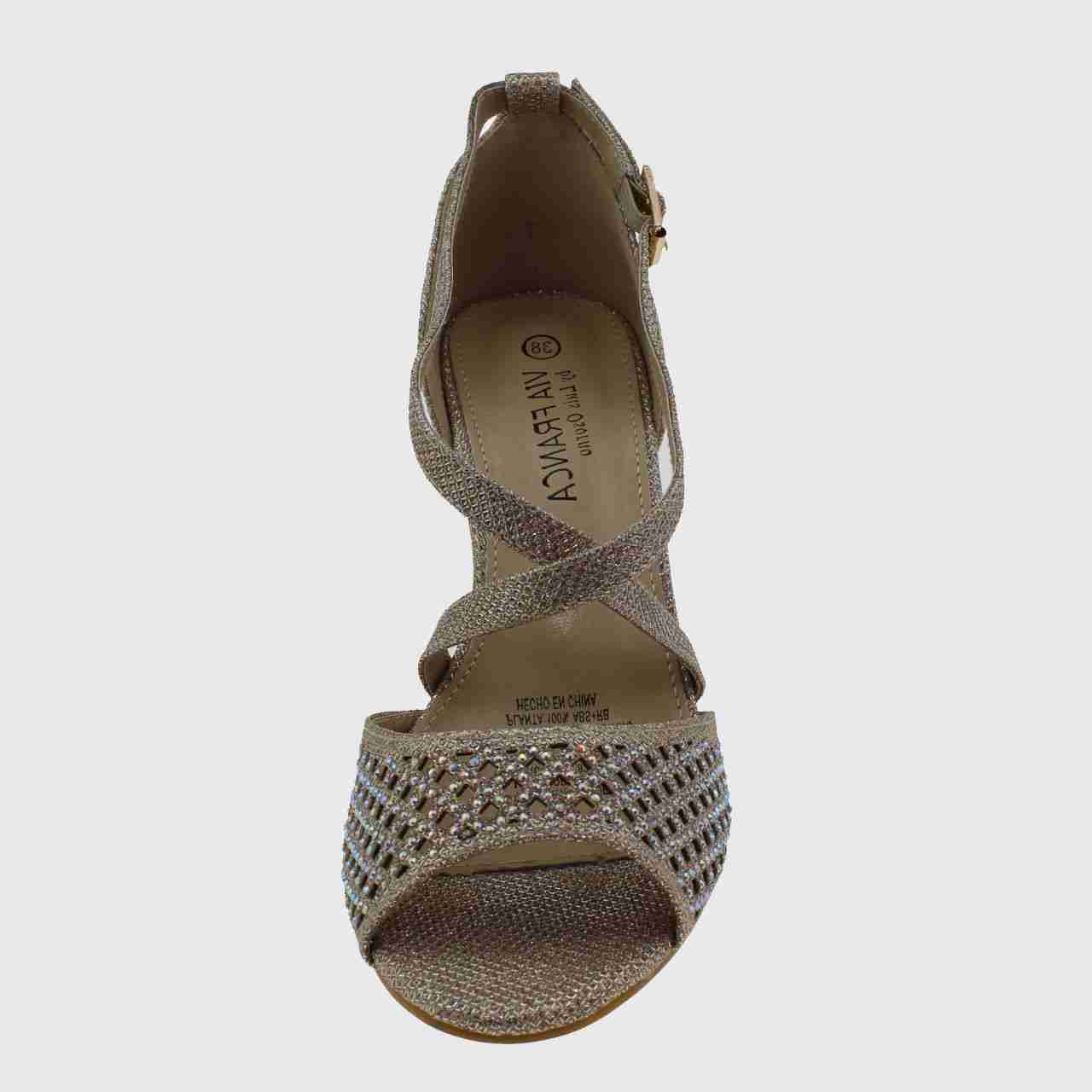 SANDALIAS MUJER VIA FRANCA FIESTA ART. 5G8244DORAD1 DORADO - 3
