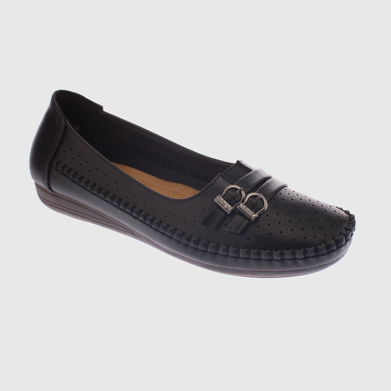 MOCASIN NEGRO MODELO ITALIANO ART. 5ASK64243BLACK - 1