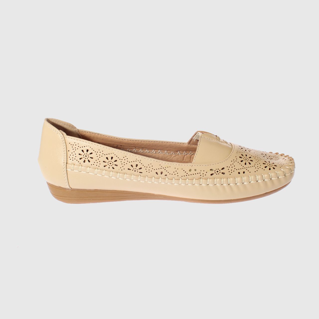 MOCASINES MUJER VIA FRANCA BEIGE MODELO ITALIANO ART. 5ASK64247 - 4