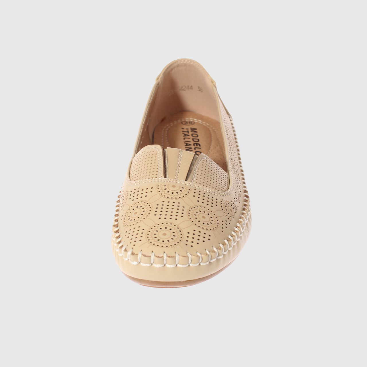 MOCASINES MUJER VIA FRANCA BEIGE MODELO ITALIANO ART. 5ASK64244 - 3