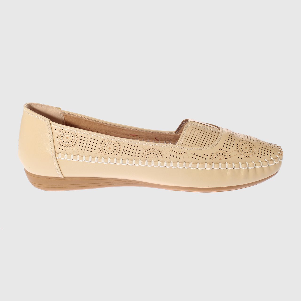 MOCASINES MUJER VIA FRANCA BEIGE MODELO ITALIANO ART. 5ASK64244 - 4