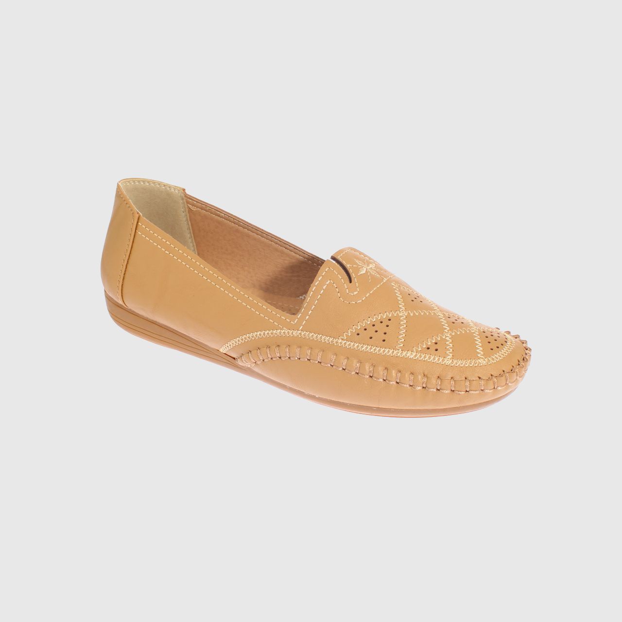 MOCASINES MUJER VIA FRANCA CAMEL MODELO ITALIANO ART. 5ASK64248 - 1