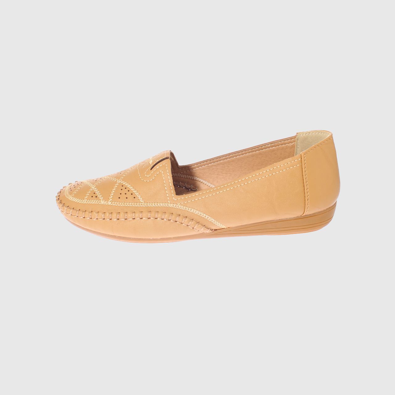 MOCASINES MUJER VIA FRANCA CAMEL MODELO ITALIANO ART. 5ASK64248 - 2