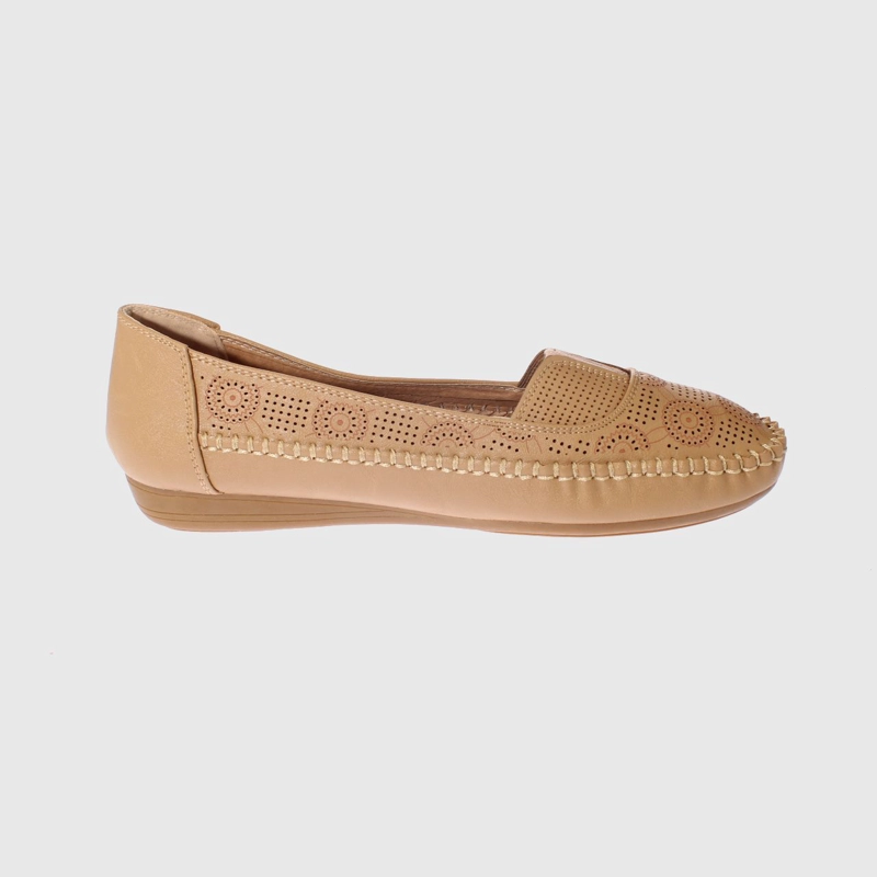 MOCASINES MUJER VIA FRANCA CAMEL MODELO ITALIANO ART. 5ASK64244L - 4