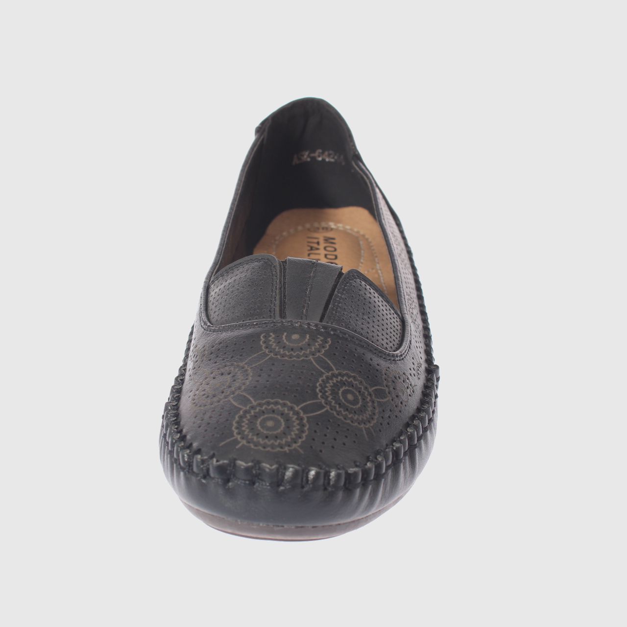 MOCASINES MUJER VIA FRANCA NEGRO MODELO ITALIANO ART. 5ASK64244 - 3