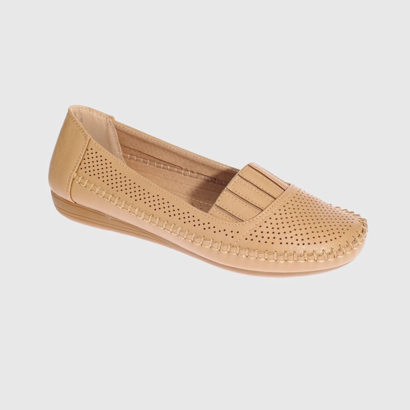 MOCASINES MUJER VIA FRANCA CAMEL MODELO ITALIANO ART. 5ASK64239L - 1