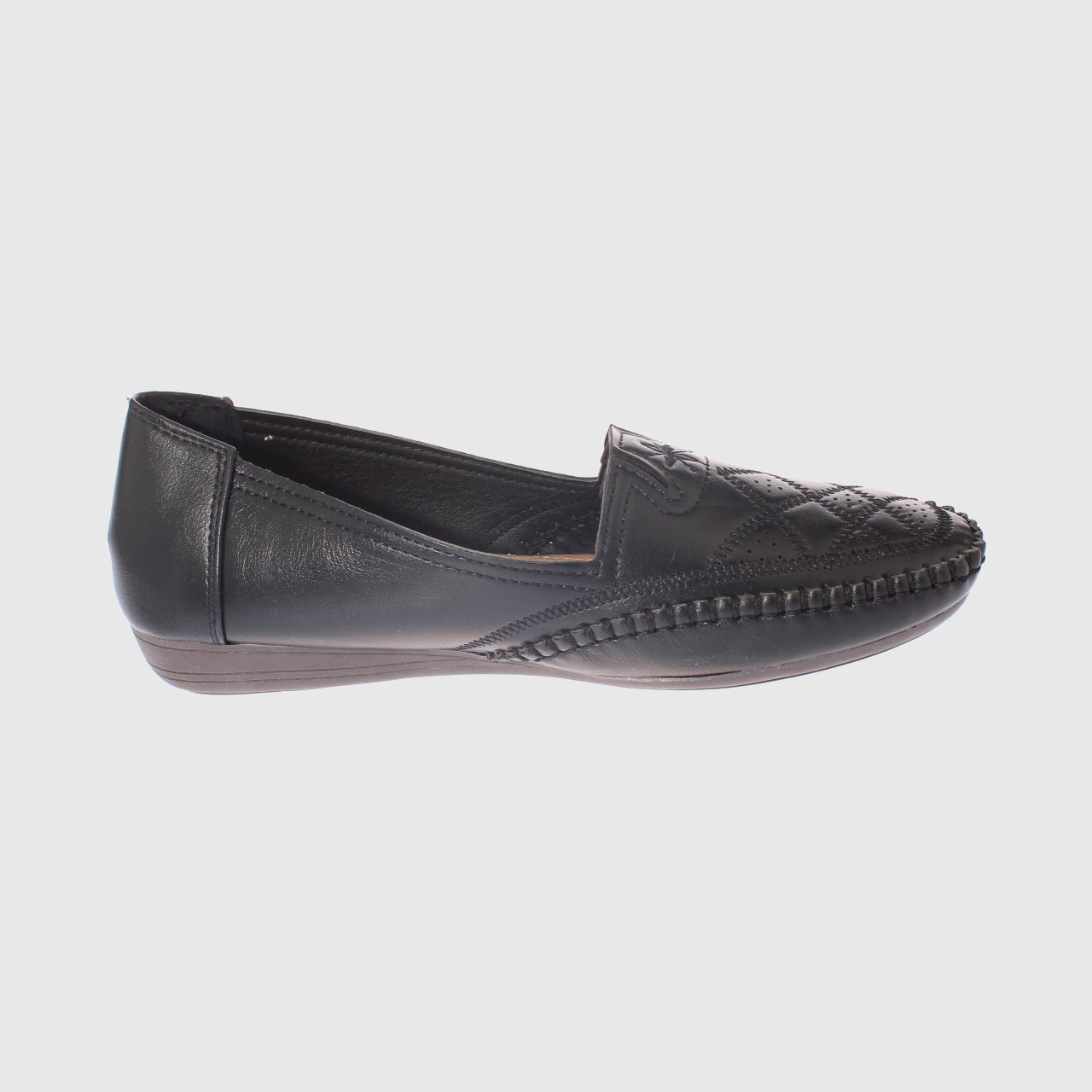 MOCASINES MUJER VIA FRANCA NEGRO MODELO ITALIANO ART. 5ASK64248 - 4