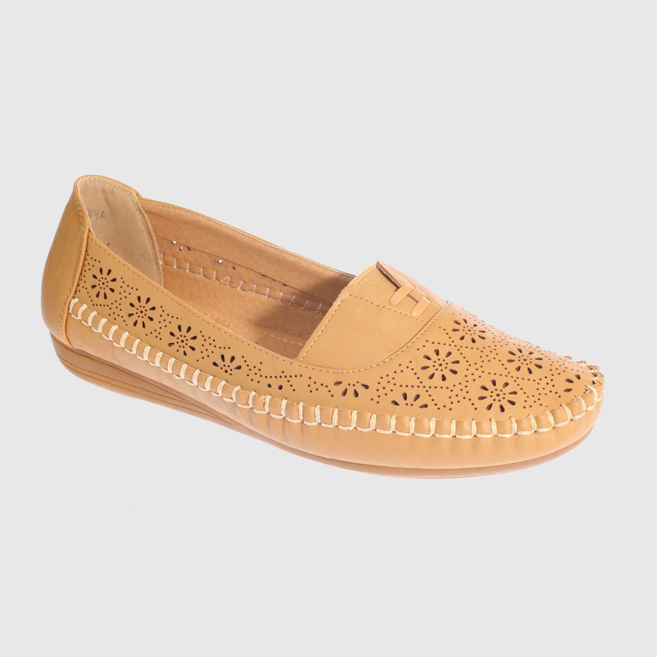 MOCASINES MUJER VIA FRANCA CAMEL MODELO ITALIANO ART. 5ASK64247 - 1