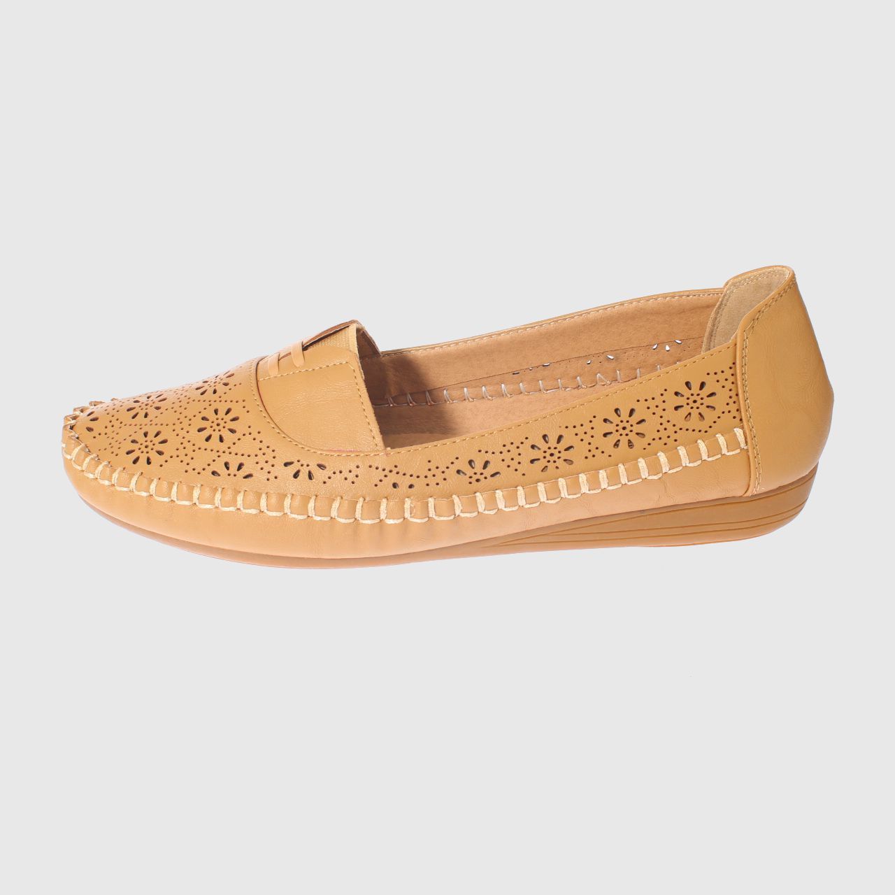 MOCASINES MUJER VIA FRANCA CAMEL MODELO ITALIANO ART. 5ASK64247 - 2