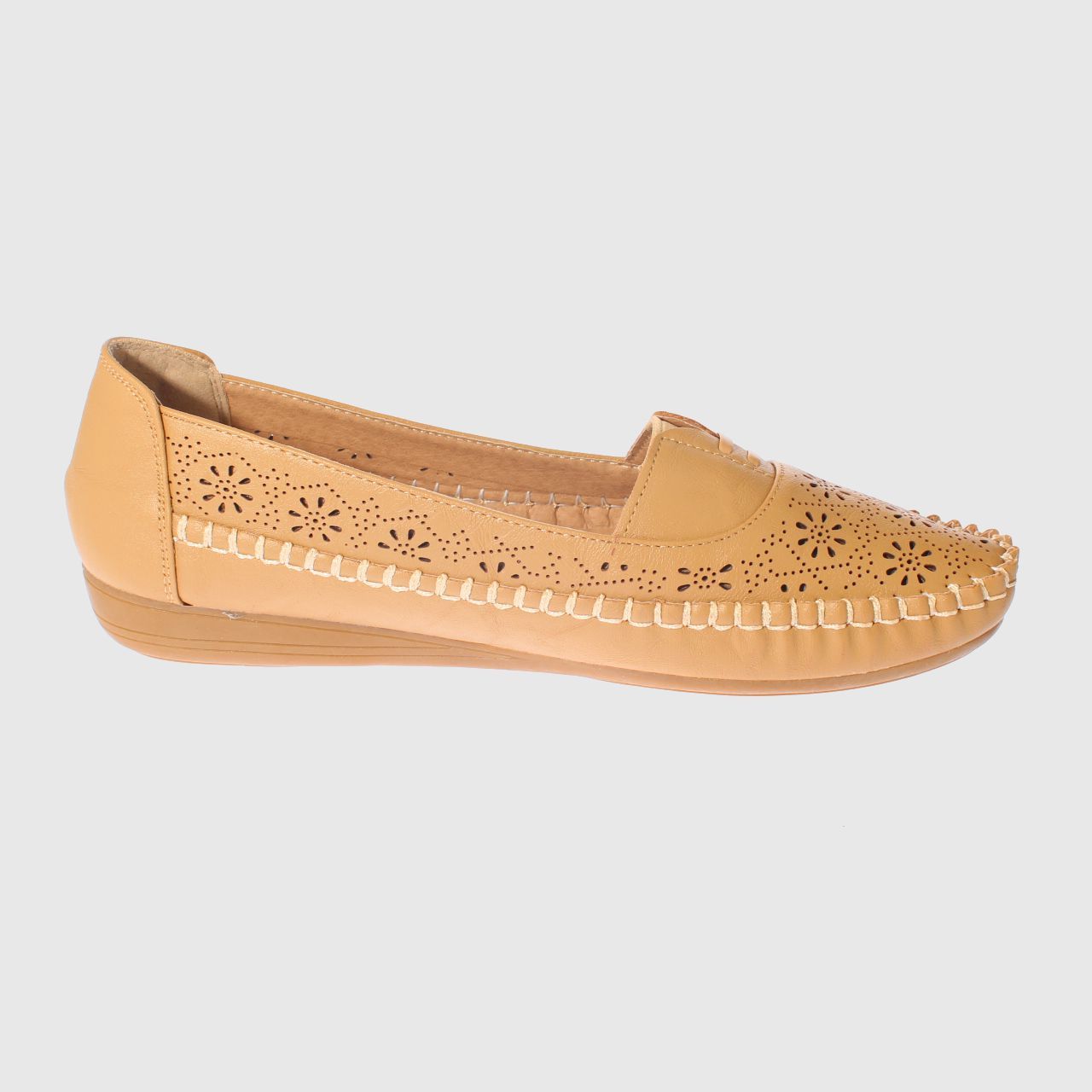 MOCASINES MUJER VIA FRANCA CAMEL MODELO ITALIANO ART. 5ASK64247 - 4