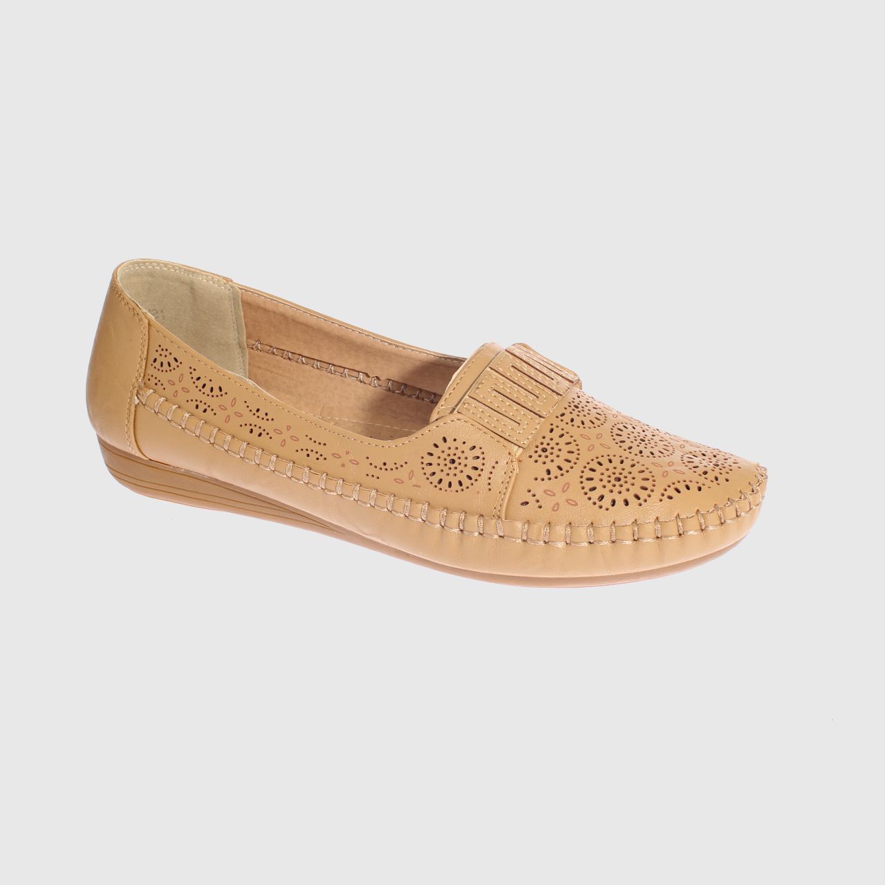 MOCASINES MUJER VIA FRANCA CAMEL MODELO ITALIANO ART. 5ASK64246 - 1