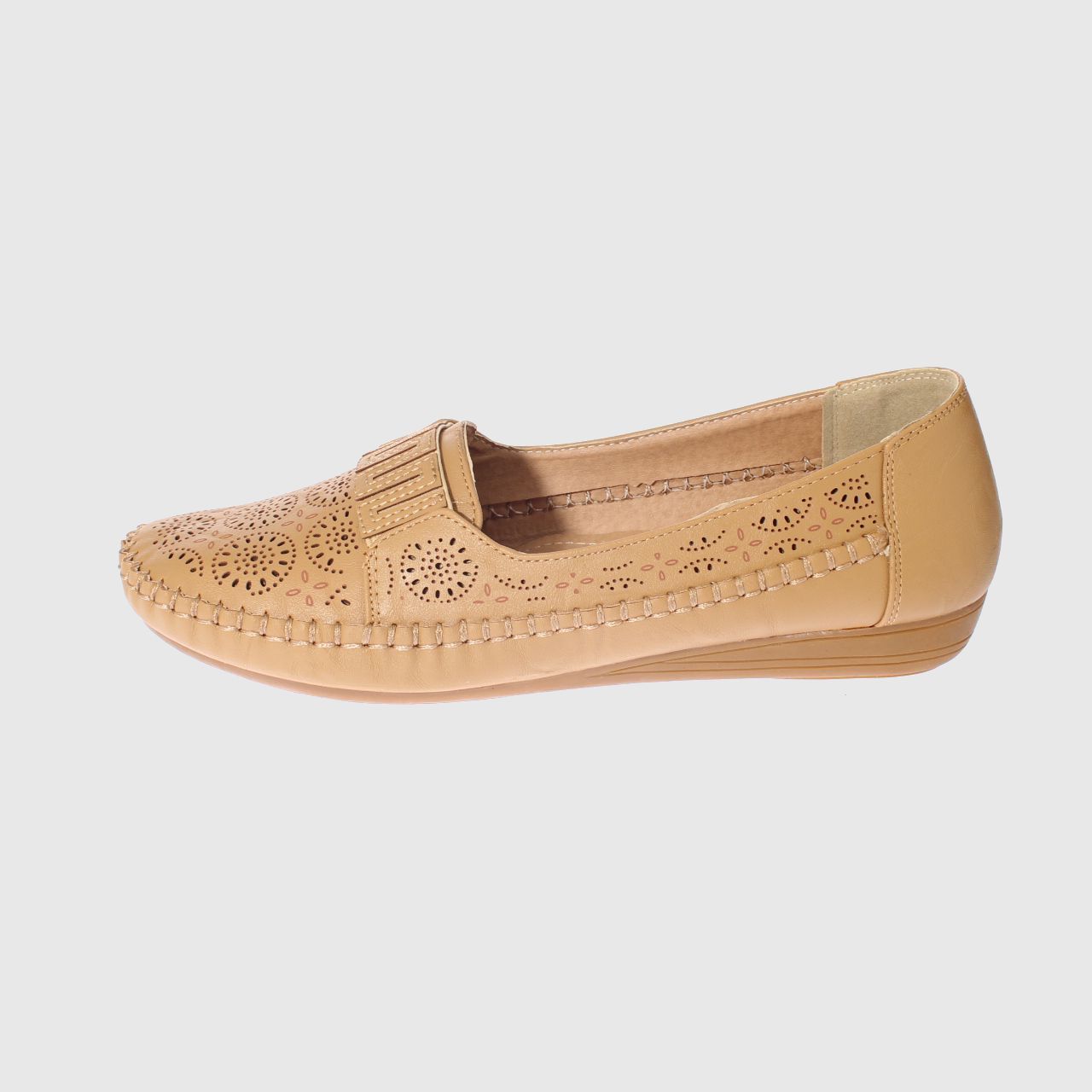 MOCASINES MUJER VIA FRANCA CAMEL MODELO ITALIANO ART. 5ASK64246 - 2