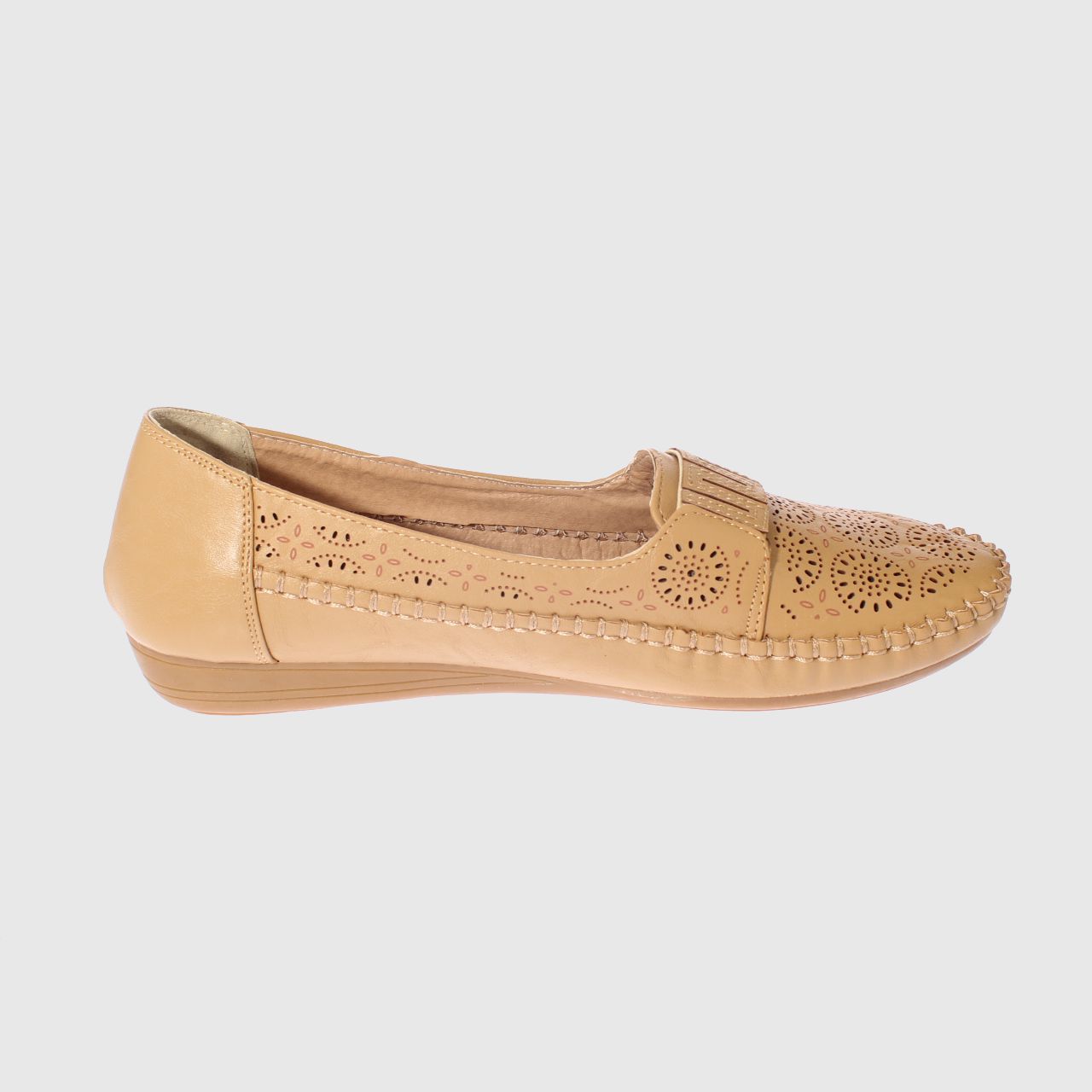 MOCASINES MUJER VIA FRANCA CAMEL MODELO ITALIANO ART. 5ASK64246 - 4