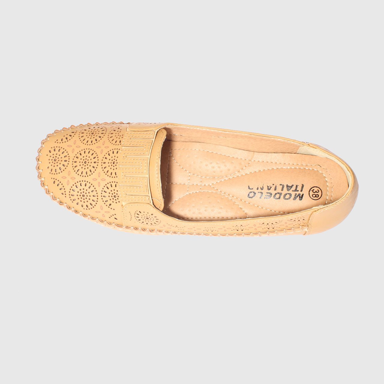MOCASINES MUJER VIA FRANCA CAMEL MODELO ITALIANO ART. 5ASK64246 - 6