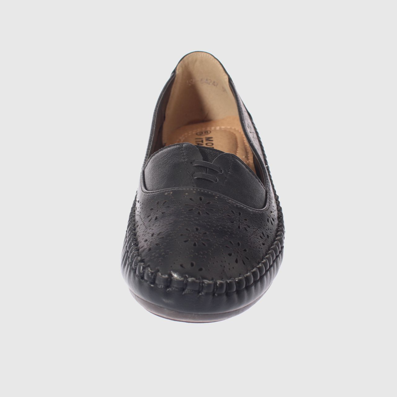 MOCASINES MUJER VIA FRANCA NEGRO MODELO ITALIANO ART. 5ASK64247 - 3