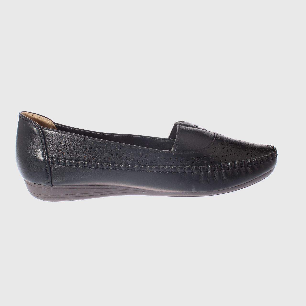 MOCASINES MUJER VIA FRANCA NEGRO MODELO ITALIANO ART. 5ASK64247 - 4