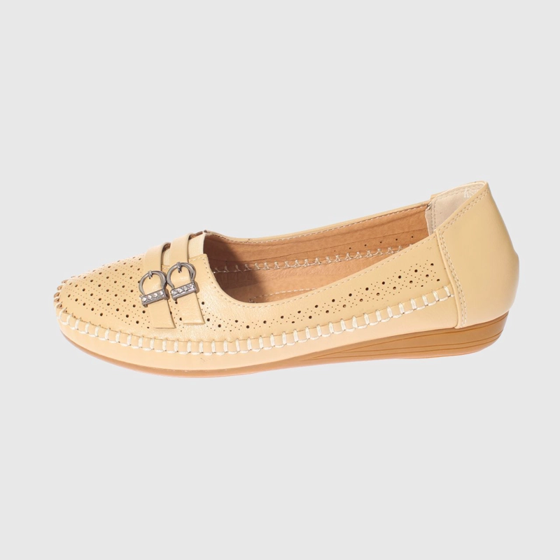 MOCASIN BEIGE MODELO ITALIANO ART. 5ASK64243BEIGE - 2