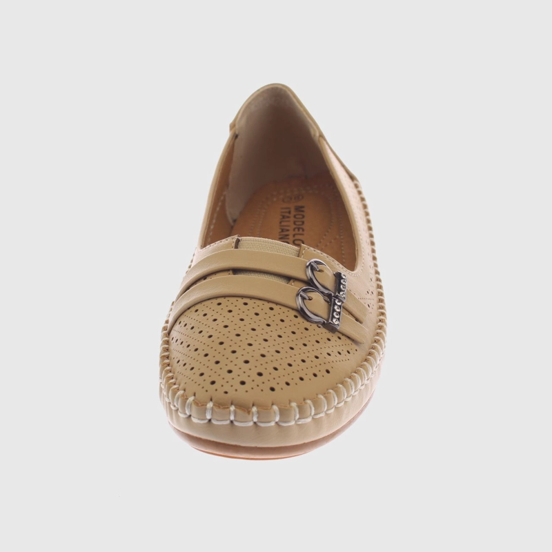 MOCASIN BEIGE MODELO ITALIANO ART. 5ASK64243BEIGE - 3